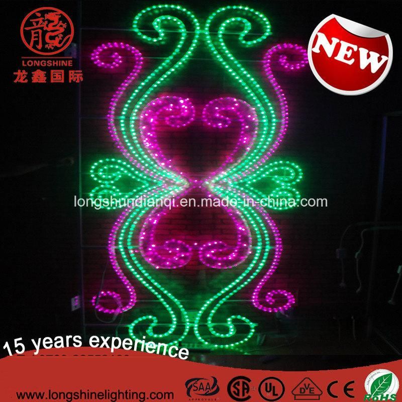 LED Decorative National Day Street IP65 Outdoor Pole Motif Decoration Light for Christmas