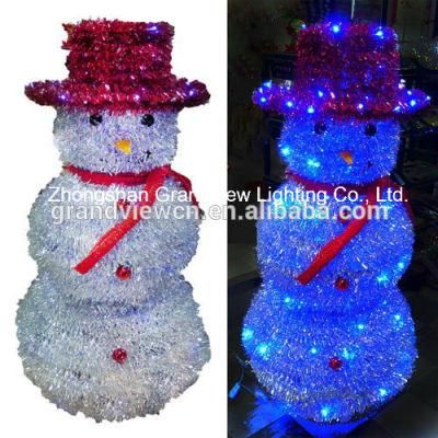LED Garland Snowman Xmas Lights Outdoor