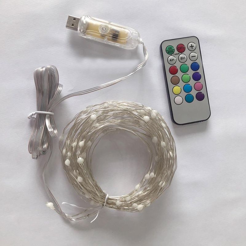 bluetooth Fairy Lights Plug in String Lights for Bedroom Color Changing