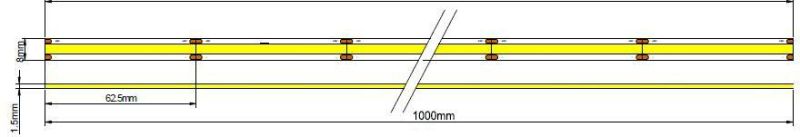 Seamless Dots Free LED COB Flexible Strip Light for Back Lighting