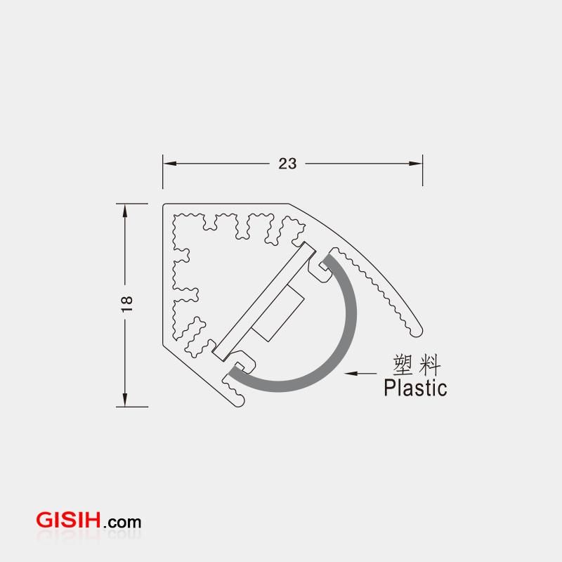 Customizable Length 30cm/40cm/50cm/60cm LED Linear Strip Light for Counter/Wardrobe/Furniture