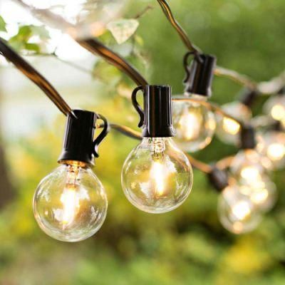 Outdoor Patio Garden Decor Crystal Globe String Lights Waterproof Christmas Lighting Solar LED String Light