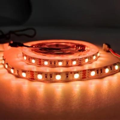 DC12V 5050 IP65 Waterproof 5m RGB Decorative Background Smart LED Strips Light