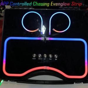 New 20in APP Controlled Color Chasing Evenglow Strips for Camping Boat Car RV with Bluetooth Controller