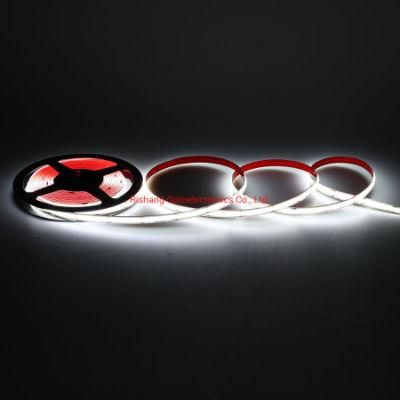 IP65 Waterproof Seamless Light UL CE DC12V 4000K CRI&gt;90 10W 850lm COB LED Strip