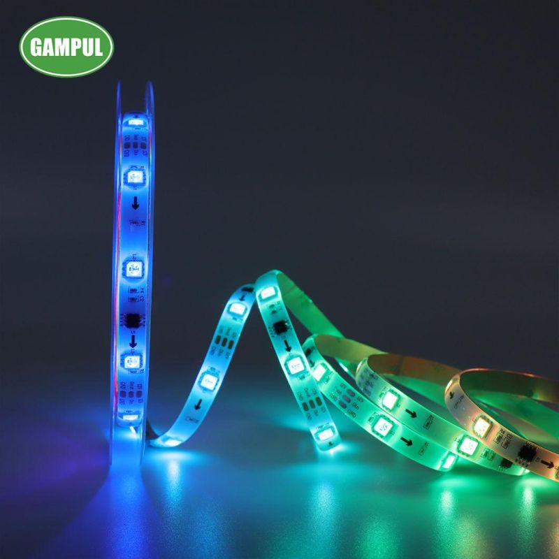 New Arrival 2-Years Warranty Waterproof 18W Flexible Smart Chasing RGB LED Christmas Strip Lighting