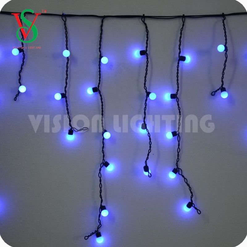 IP65 Christmas Decoration LED Ball Icicle String Light for Outdoor