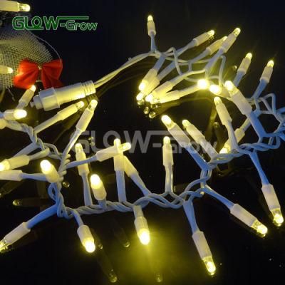 Holiday Use Christmas LED Cracker String Light with Dia. 0.2mm2 Pure Copper Wires for Festoon Decoration