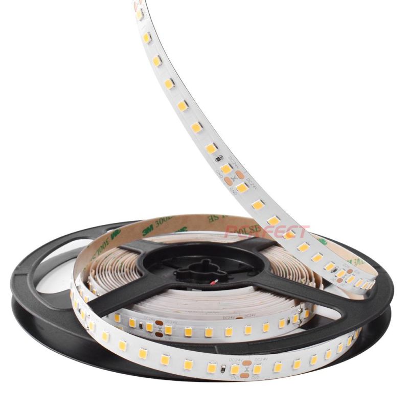 IP65 Waterproof 160lm/W High Lumen CRI80 DC 12V/24V LED Strip Light 128LEDs/M 2835 Flexible LED Strip