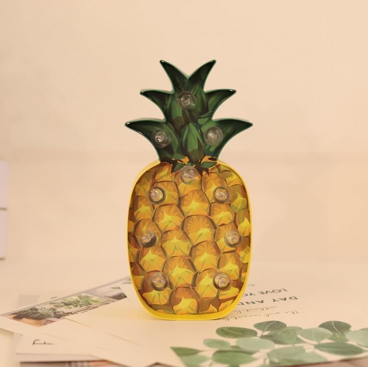 Eco Friendly Pineapple Ice Cream Christmas Party Decor LED Light