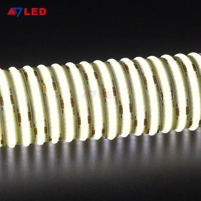 High Density 504 Chips DC 12V 24V 10mm LED Tape Lights 3000K Tunable White 5m Flexible COB LED Strip Light for Decoration