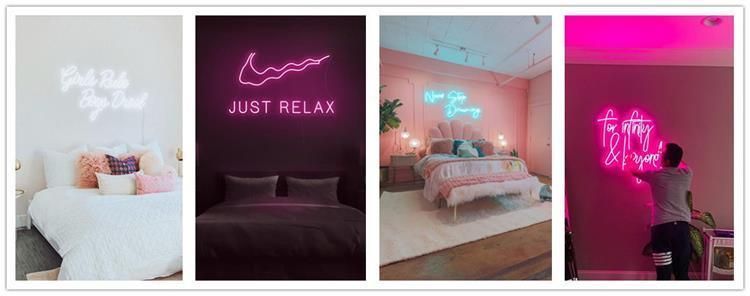 Drop Shipping Free Design Acrylic LED Light Letter Bedroom Logo Custom Anti Social Social Club Neon Sign