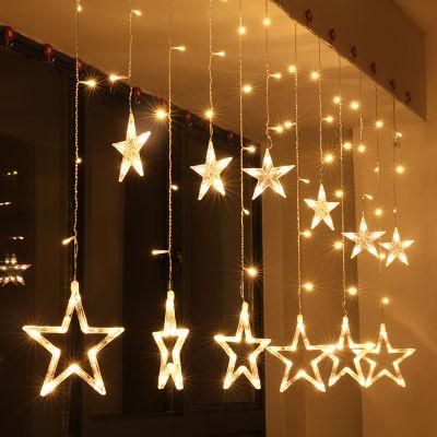 Star Icicle LED Lights Curtain Lights for Room Window Decoration