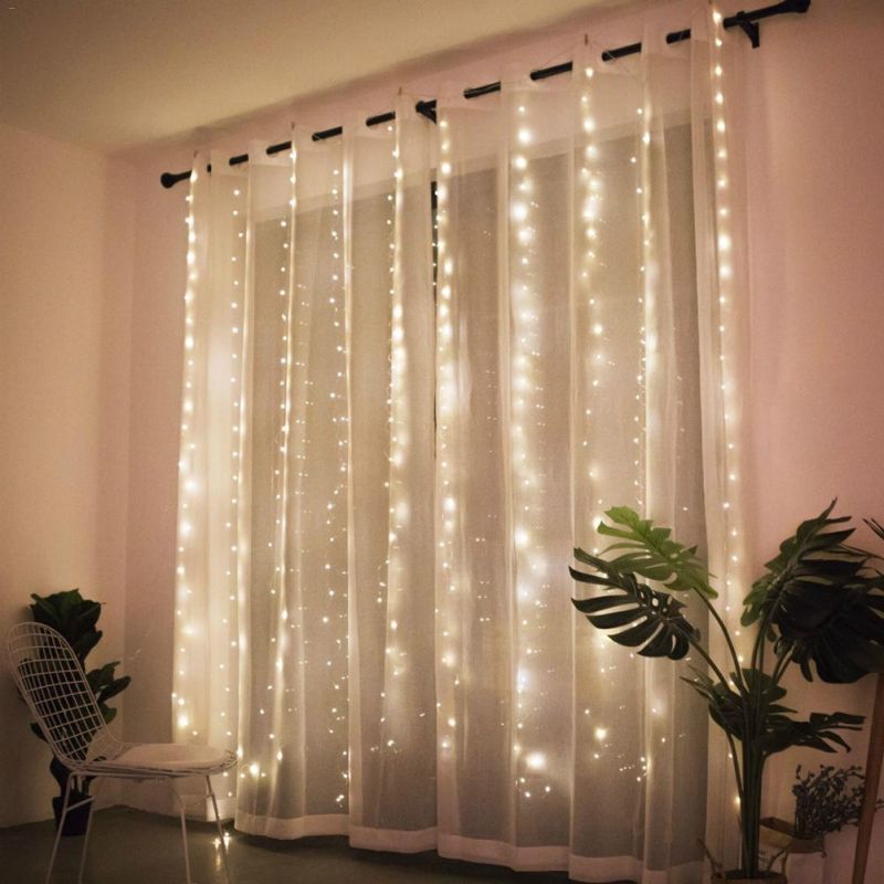 IP44 31V 8 Models Twinkling Ultra Thin Micro Wire LED Curtain Light