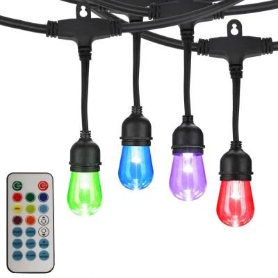 LED Changing RGB Weatherproof Bulbs Solar Outdoor Fairy String Light LED String Bulb