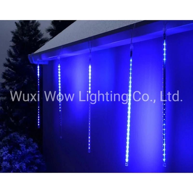 Drop Snowing Snowfall/Meteor Shower Tube with 150-LED 50 Cm Set of 5 - Bright Blue Christmas Lights