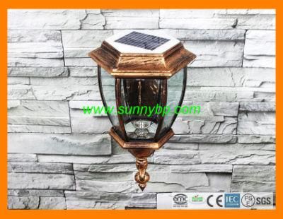 Europe Style Garden Wall Lamp with Solar Power