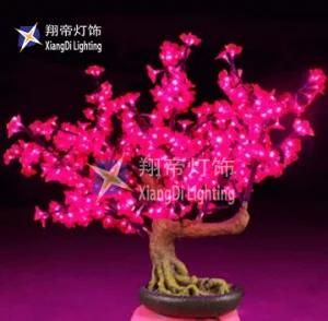 0.8m Copper Wires Christmas Tree and Bottle Decorative String Light Bonsai