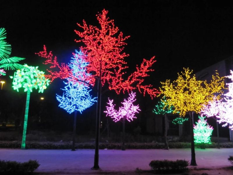 Yaye CE & RoHS Approval Outdoor LED Palm Tree Lights/Outdoor LED Palm Tree with 2 Years Warranty