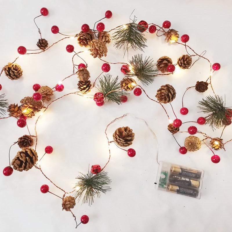 Holiday Decoration Battery Powered Santa Claus LED Christmas String Lighting