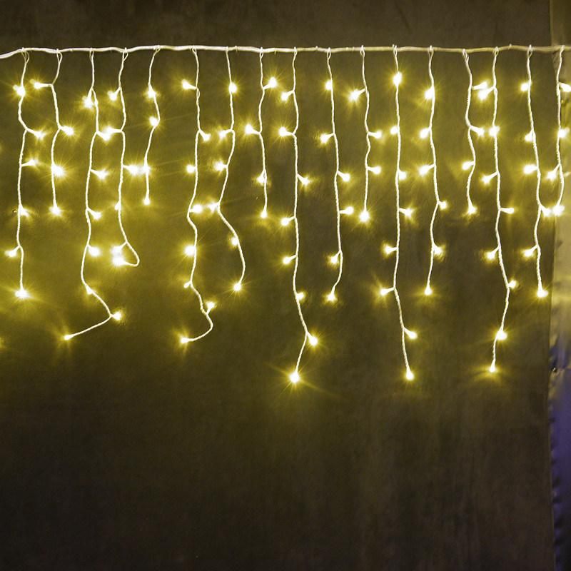 Wedding Party Decoration Warm White Light LED Icicle Light