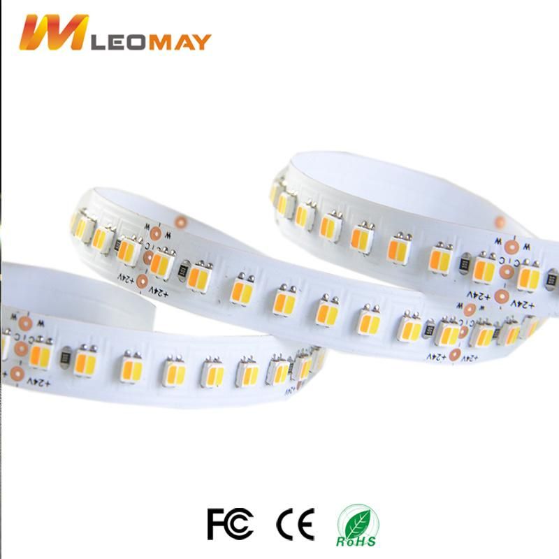 Factory Price SMD 3527 120LEDs/m CCT Adjustable LED Strip Lights with CE cetification