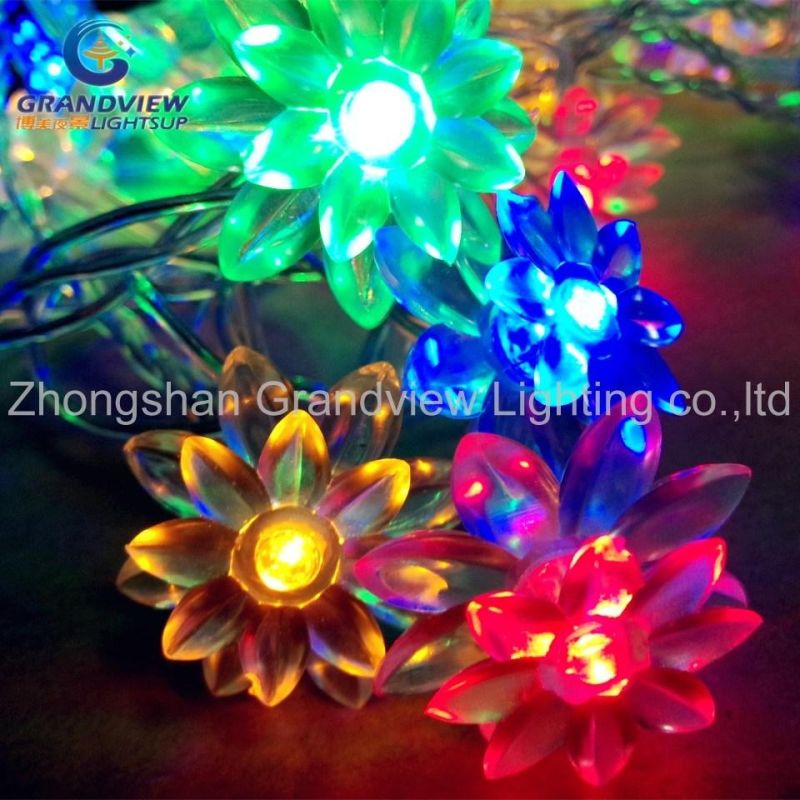 Multicolor Lotus 10m 100 LED Fairy String Lights for Wedding Christmas Xmas Party with CE RoHS TUV SGS