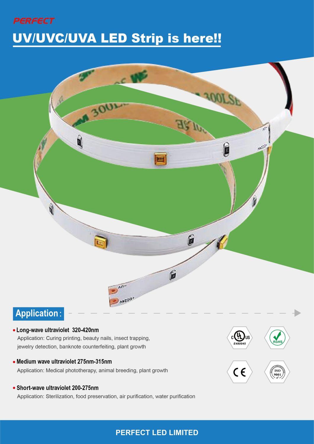 12V UVC LED Strip Light Sterilizer Disinfection Germicidal UV UVC LED Light