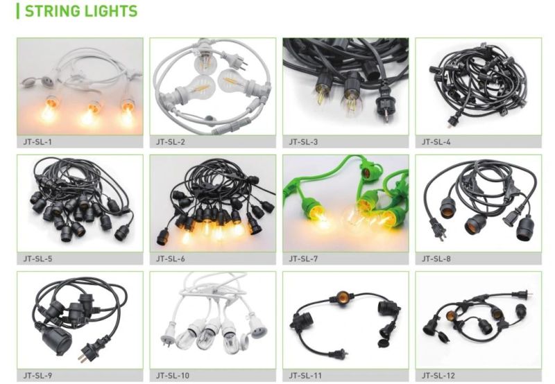 LED String Lighting Strands with S14 Bulb String Lights Colour Changed