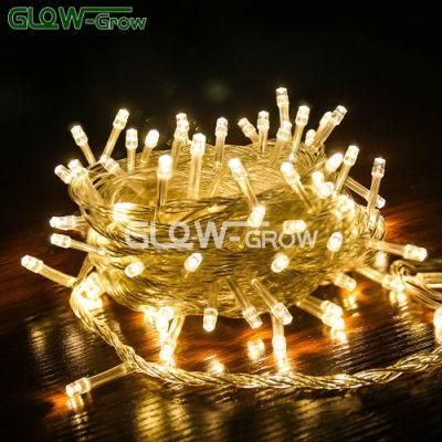 IP65 Waterproof Connectable Warm White PVC LED Fairy Christmas String Light Wedding Tree Garden Home Party Decoration with RoHS Approval