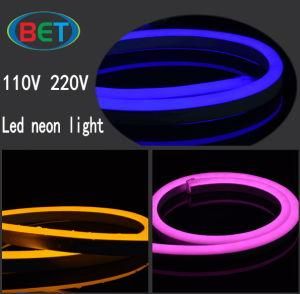 Blue Red 5050RGB Flexible LED Neon Tube Strip as Landscape Lights