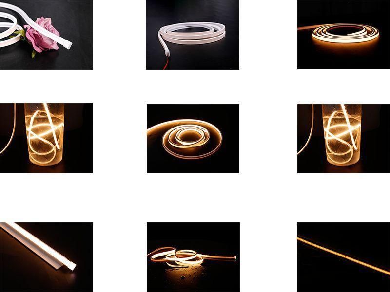 Small Ne0610 Waterproof Top-View White Lighting Silicone IP67 Vertical Bending Flex LED Neon Light