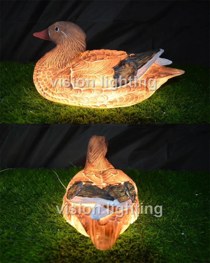 Christmas Decoration LED Duck Sculpture Light