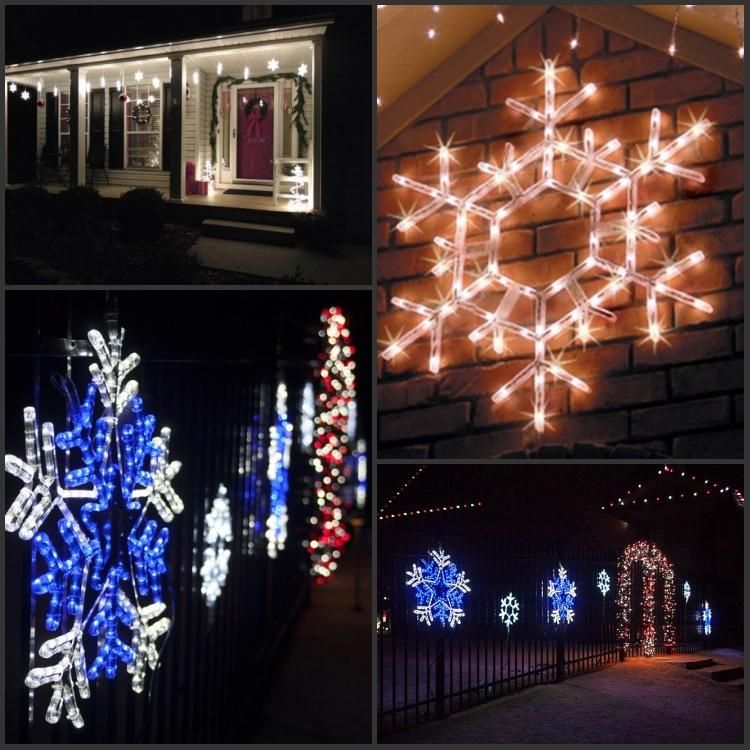 Hot Sales LED Snowflake Christmas Decorative Lights for Garden Shop Party