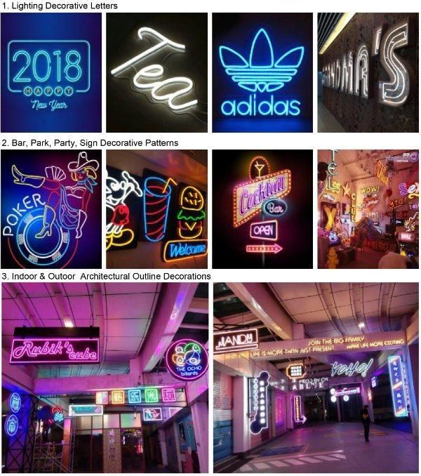 Ultra Soft Single Color Waterproof Whole Body Decoration Sign 12V LED Neon Flexible Strip