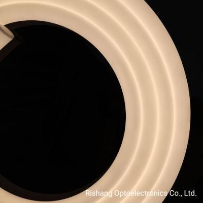 Freely-Bent Cut-in-Any-Size IP65 Waterproof White 2700K 360 Degree LED Neon Flex Strip