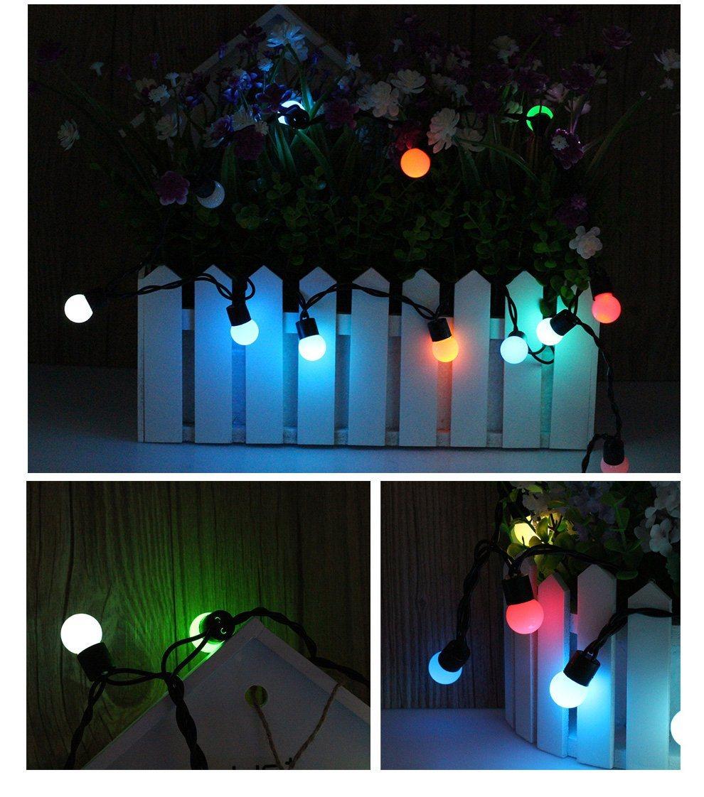 IP44 Outdoor LED Blue Globe Ball String Light