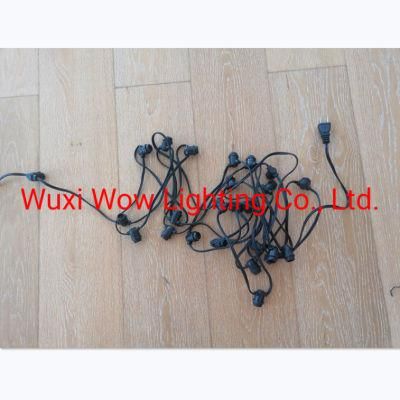 DIY E12 Flat Cable LED Festoon Light/Festoon Light Chain/LED Bulb Chain IP65 Customized