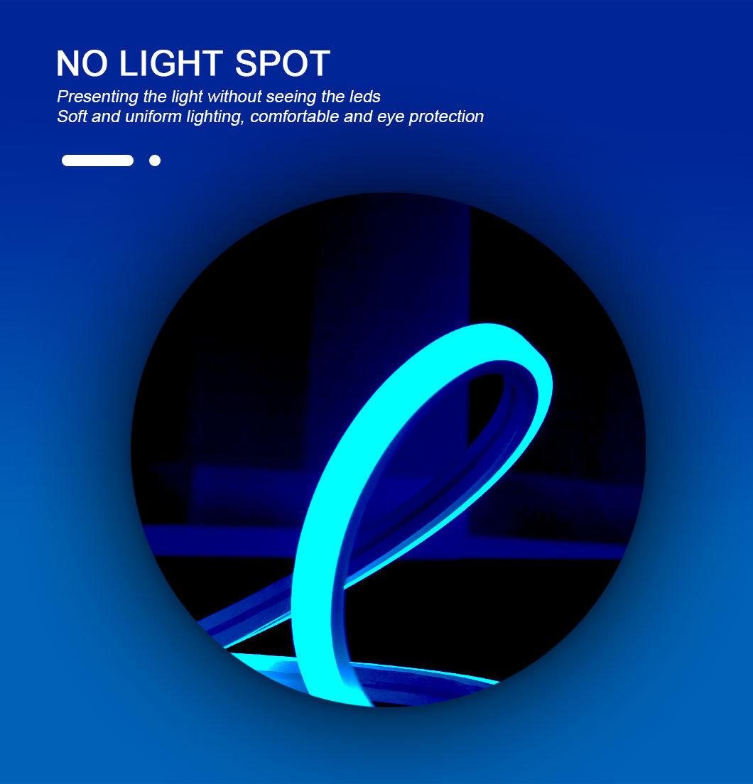 Silver-Plating Highly-Efficient Small Pressure Drop White 5000K LED Slim Neon Flex Strip
