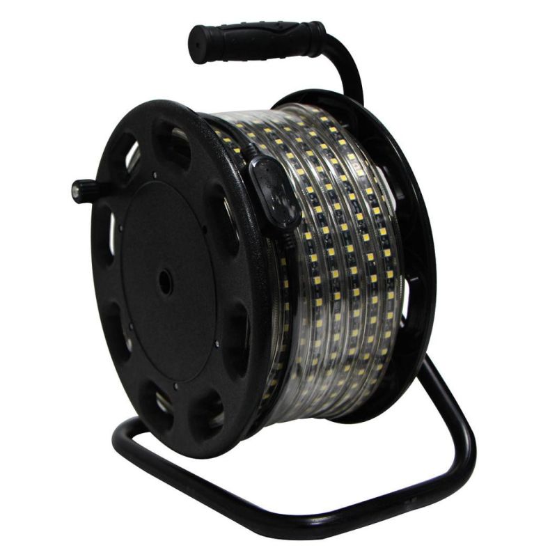 230V Work Light LED Strip 5050-60 with Linkable Design Mobile Reel Outdoor Indoor Use