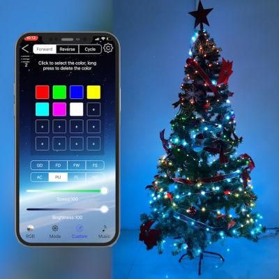 LED Bluetooth Mobile Phone APP Smart Remote Control Waterproof Magic Christmas Decoration Light String