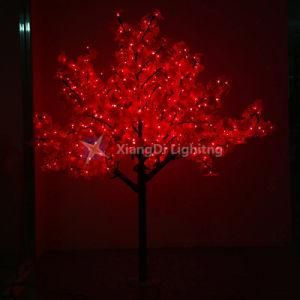 Artificial Maple Tree Light Red Color Waterproof Ce RoHS