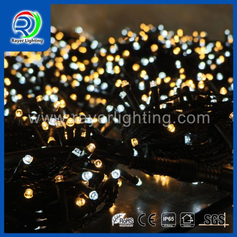 Double Color Christmas Lighting Chain LED Colorful String Lights