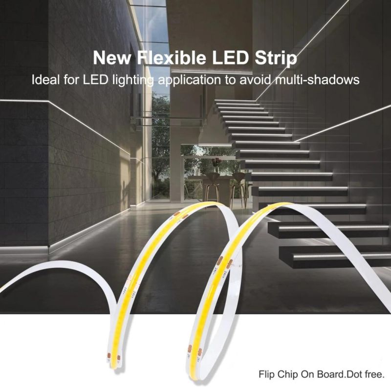 High Density 512LEDs/M IP67 Silicone Tube Waterproof Flexible COB/Fob LED Strip