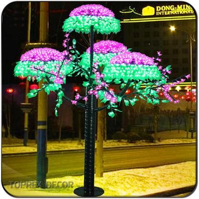 Wholesale Promotion Christmas Mushroom Trees Outdoor IP65 High Brightness Artificial Plants with LED Lights