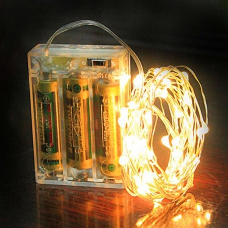 AAA AA AG13 Battery Case Powered LED String Light