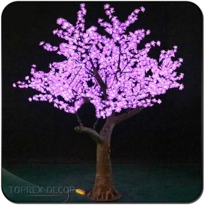 Outdoor Decoration Christmas Strands IP65 Weatherproof Artificial Cherry Blossom Tree with Lights