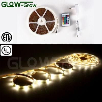UL Approval 12V RGBW 5050 LED Strip Light with IR Remote Controller