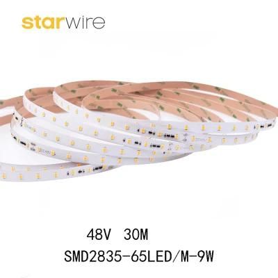 2019 Newest Hight Bright SMD2835 LED Strip 65LEDs/M with 48V