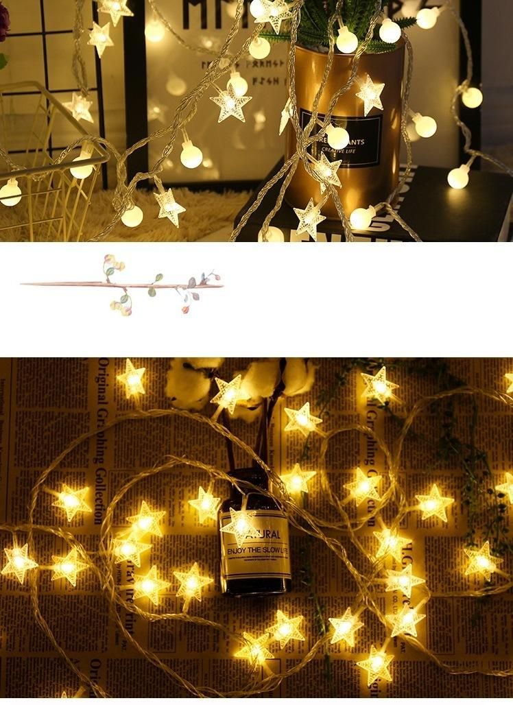 Waterproof Christmas Decoration Lights, 2m 3m 6m 10m Battery Powered Fairy Garland Ball String Light Christmas Light